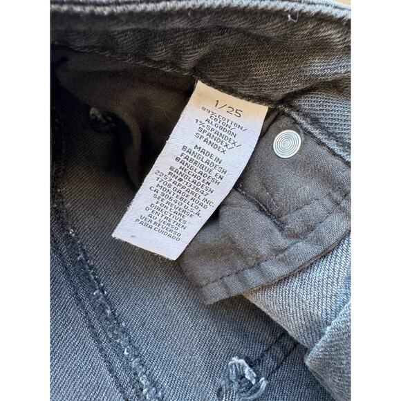 Girlish High Waisted Distressed Black Jeans - Picture 5 of 9